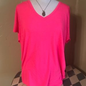 Hot Pink t-shirt plus size